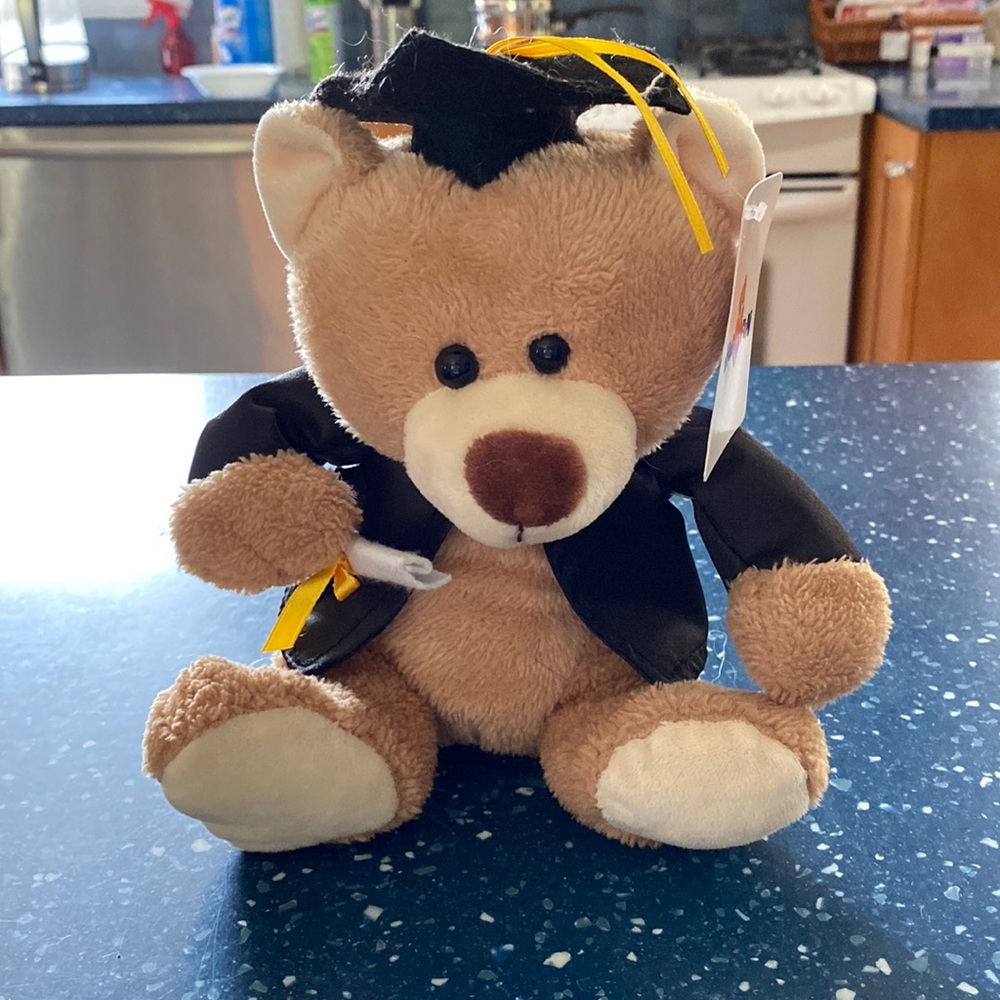 Graduation stuffed bear